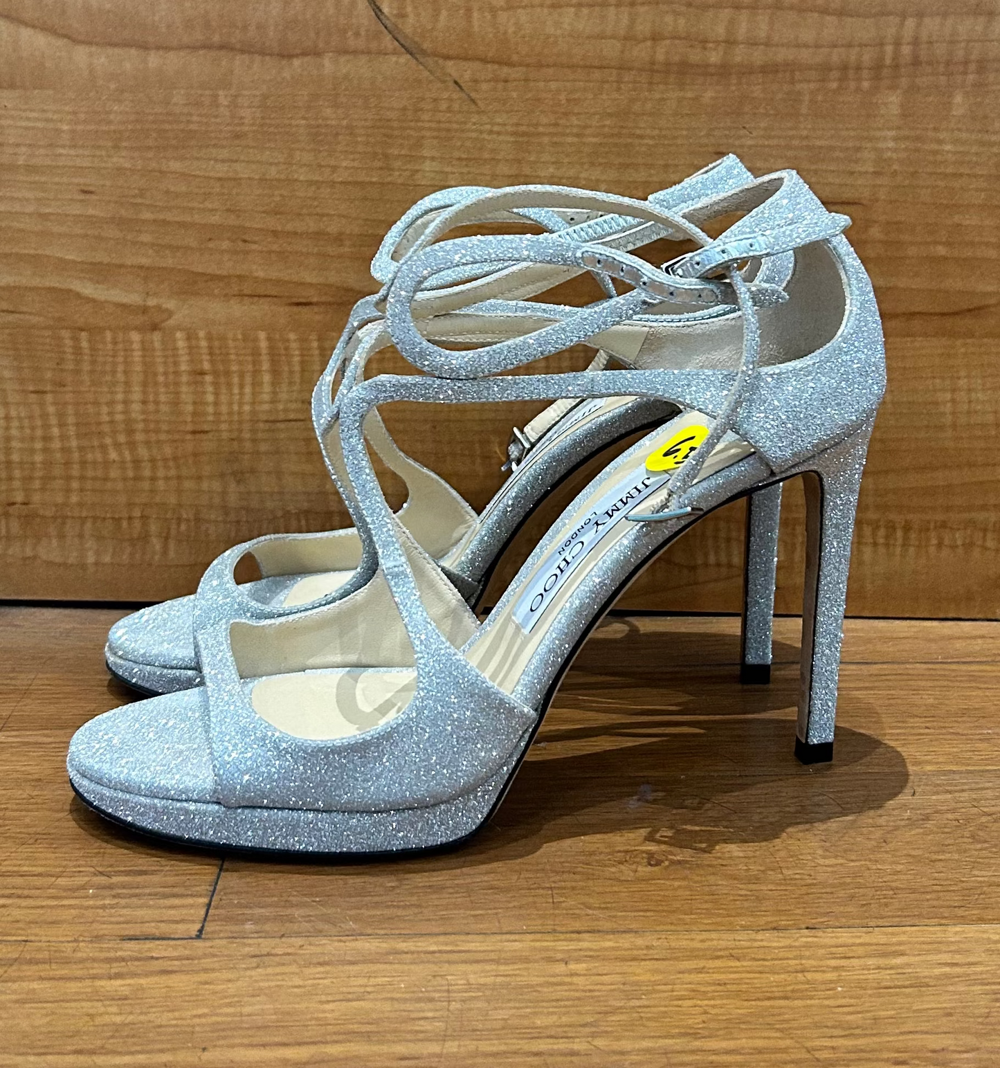 Jimmy Choo Dusty Glitter Sandals