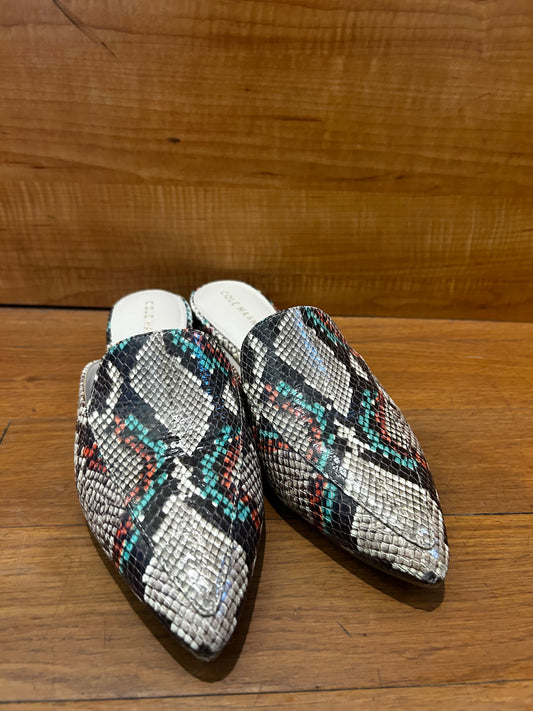 Cole Haan Snake Skin Print Mules