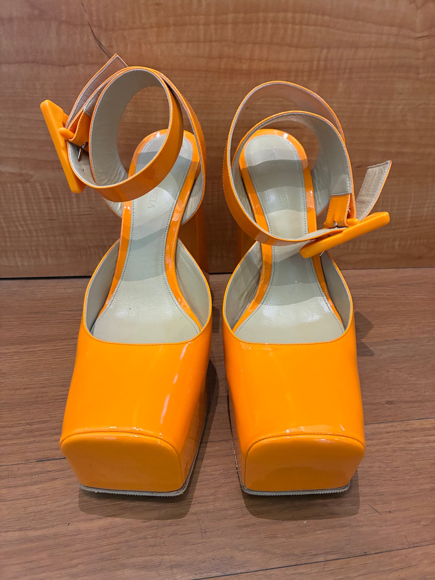 Bottega Veneta Platform Patent Leather Pumps