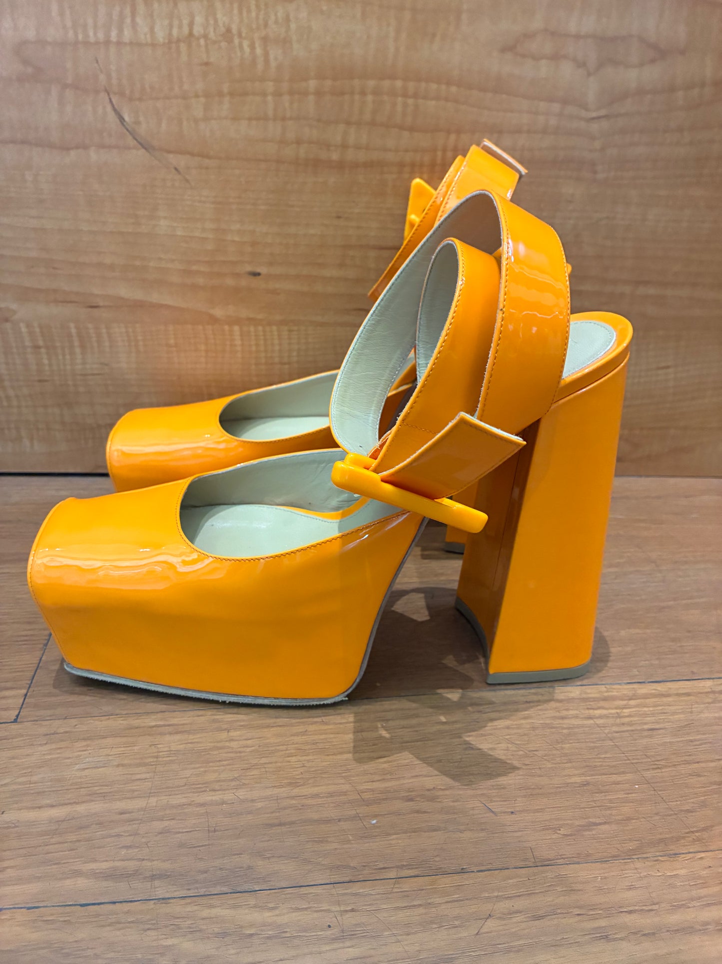 Bottega Veneta Platform Patent Leather Pumps