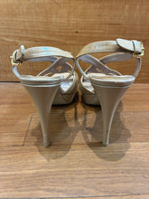 Load image into Gallery viewer, Miu Miu Patent Leather Slingback Sandals Size 8

