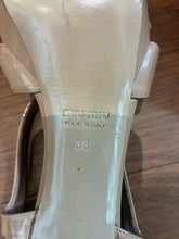 Load image into Gallery viewer, Miu Miu Patent Leather Slingback Sandals Size 8

