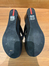 Load image into Gallery viewer, Prada Platform Wedge Thong Sandal Size 6.5
