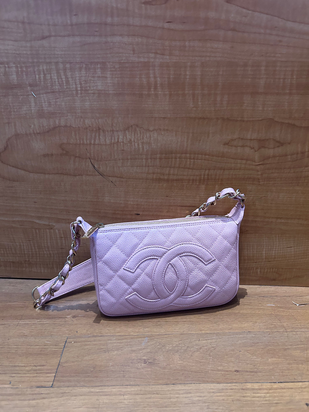 CHANEL 
Caviar Timeless Cc Shoulder Bag