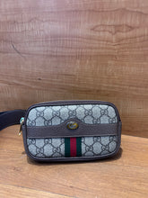 Load image into Gallery viewer, GUCCI Beige Ebony GG Supreme Canvas Small Ophidia Belt Bag
