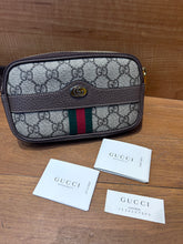 Load image into Gallery viewer, GUCCI Beige Ebony GG Supreme Canvas Small Ophidia Belt Bag
