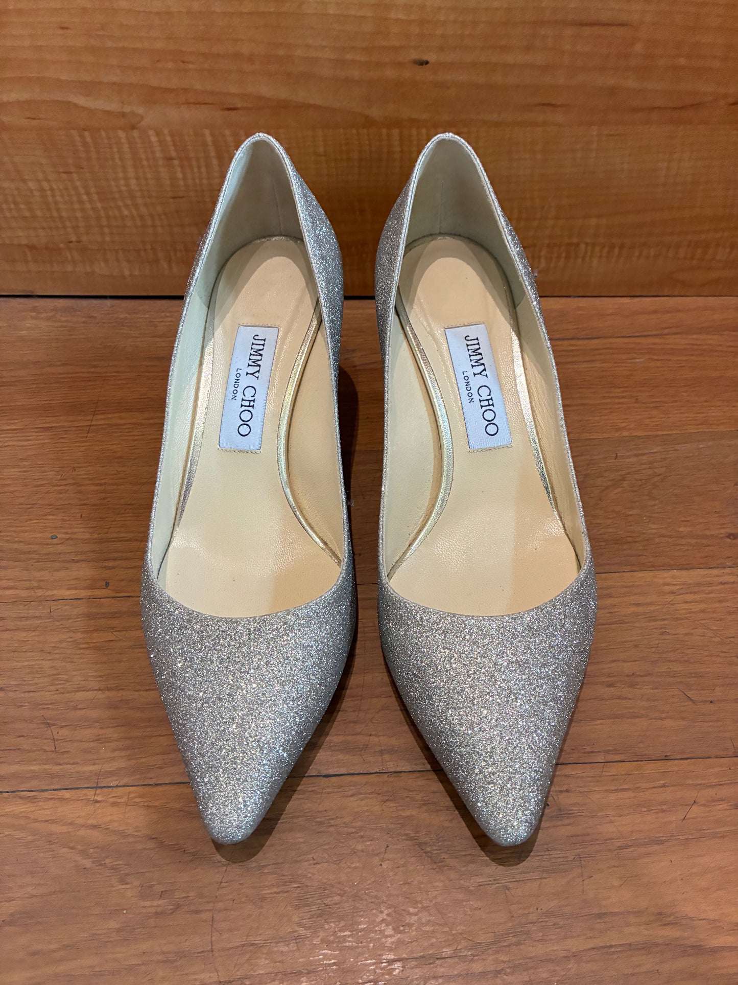 Jimmy Choo Glitter Pumps