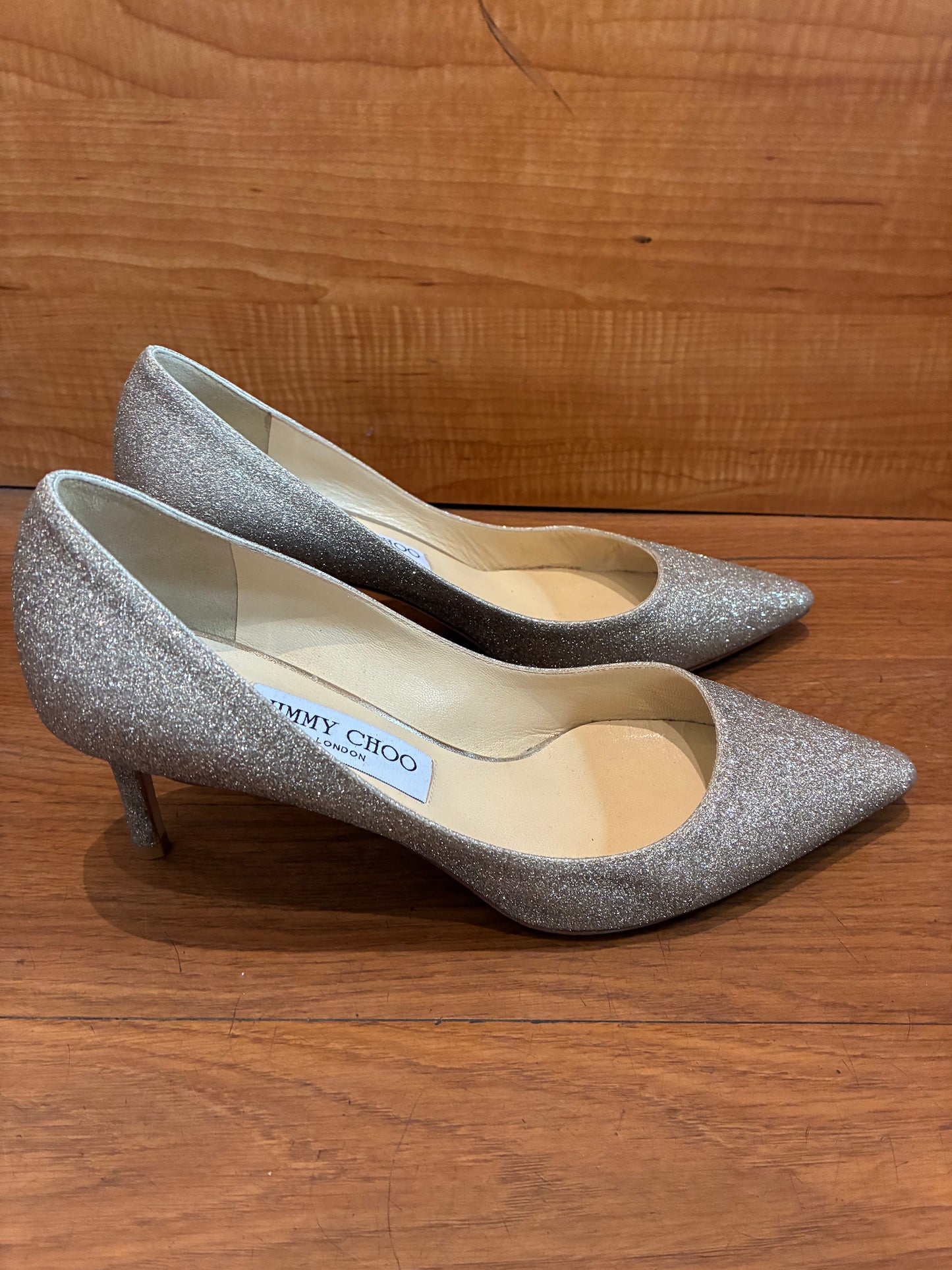 Jimmy Choo Glitter Pumps