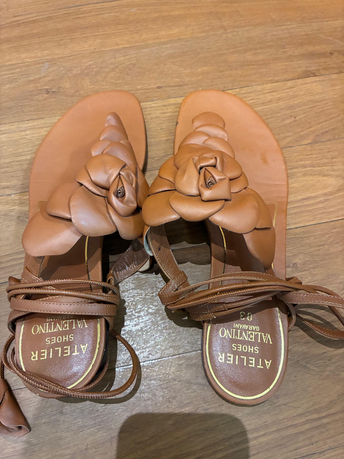 Valentino Garavani Floral Leather Sandals