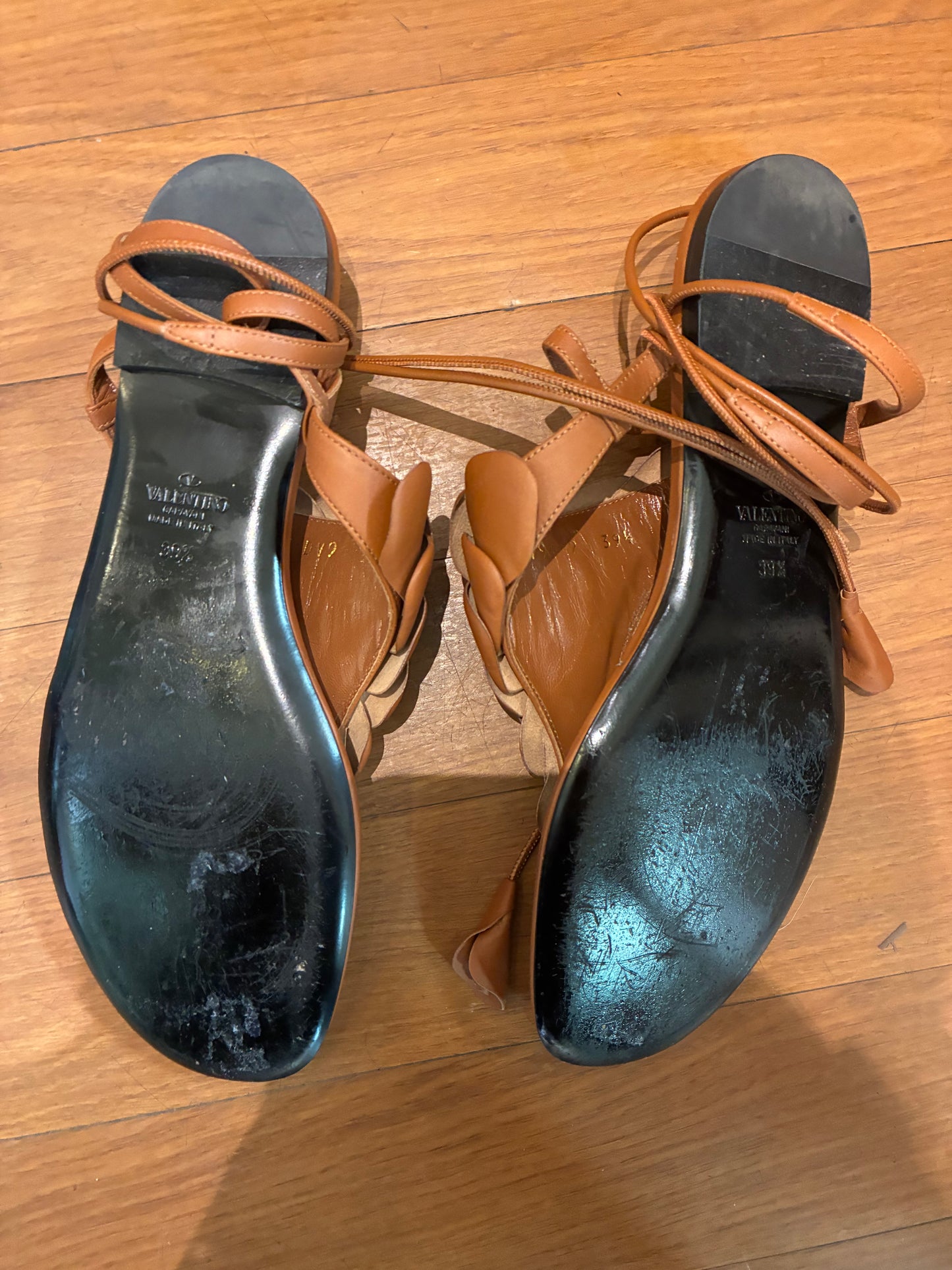 Valentino Garavani Floral Leather Sandals