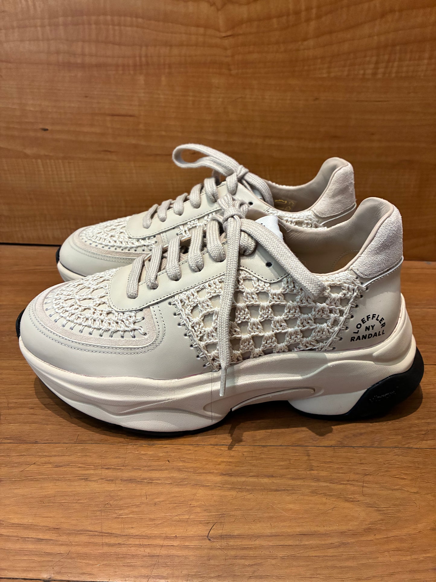 Loeffler Randall Tilda Lace Panel Chunky Sneakers