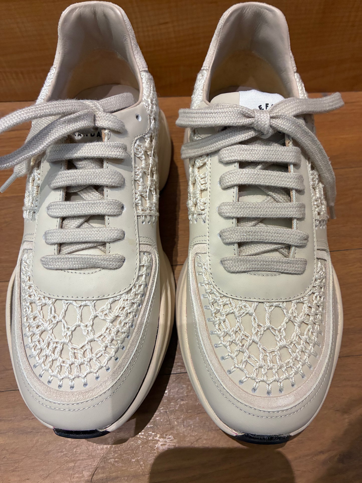 Loeffler Randall Tilda Lace Panel Chunky Sneakers