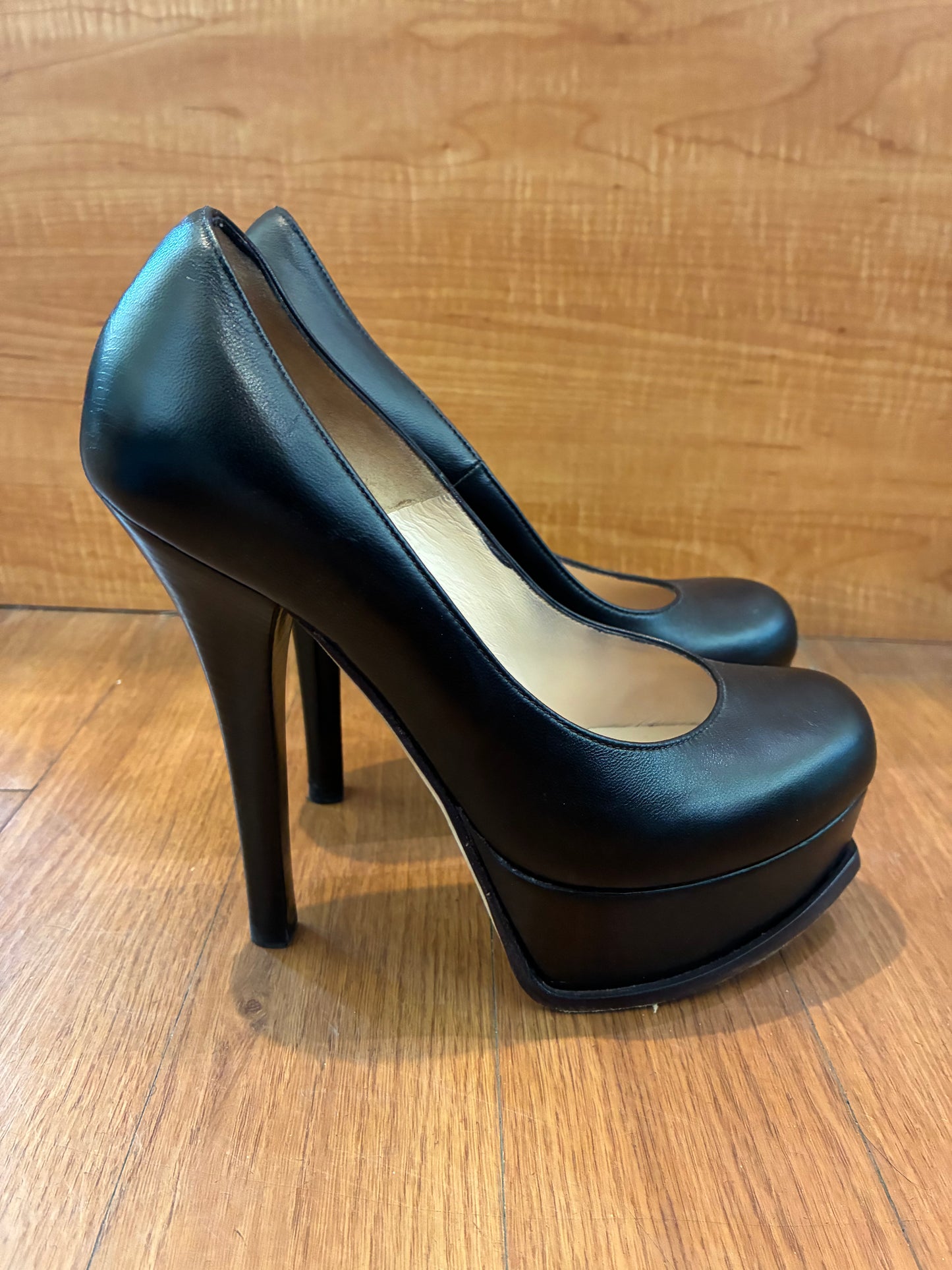 Fendi Fendista Black Platform Heels