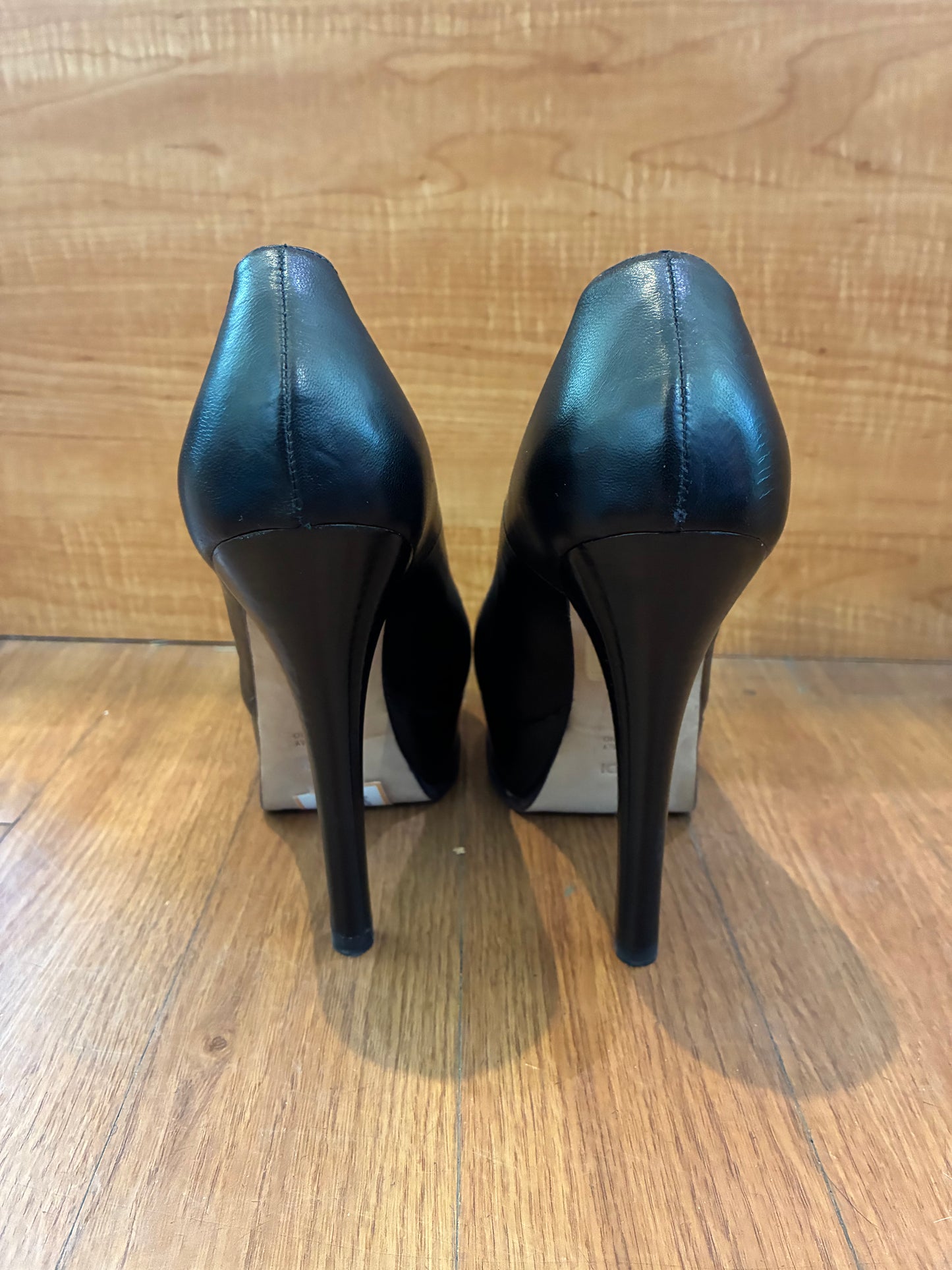 Fendi Fendista Black Platform Heels