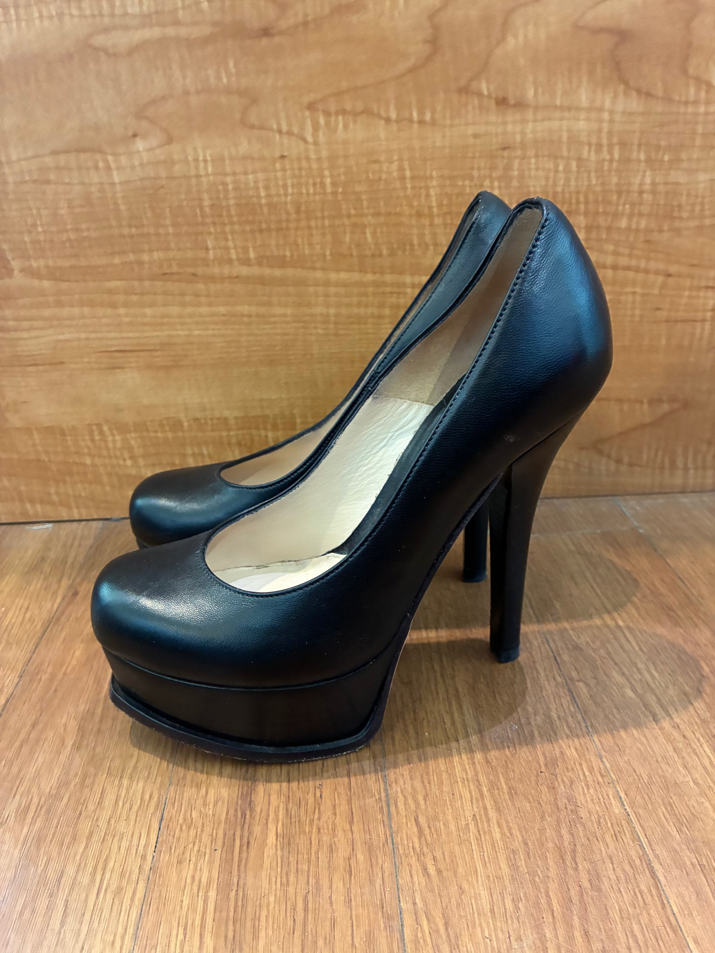 Fendi Fendista Black Platform Heels