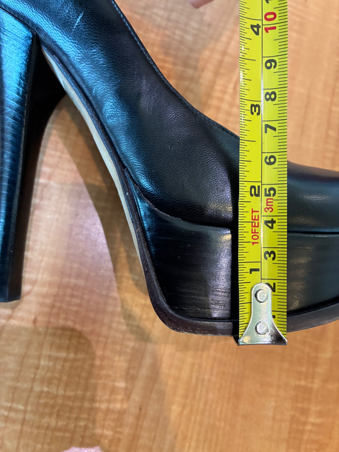 Fendi Fendista Black Platform Heels