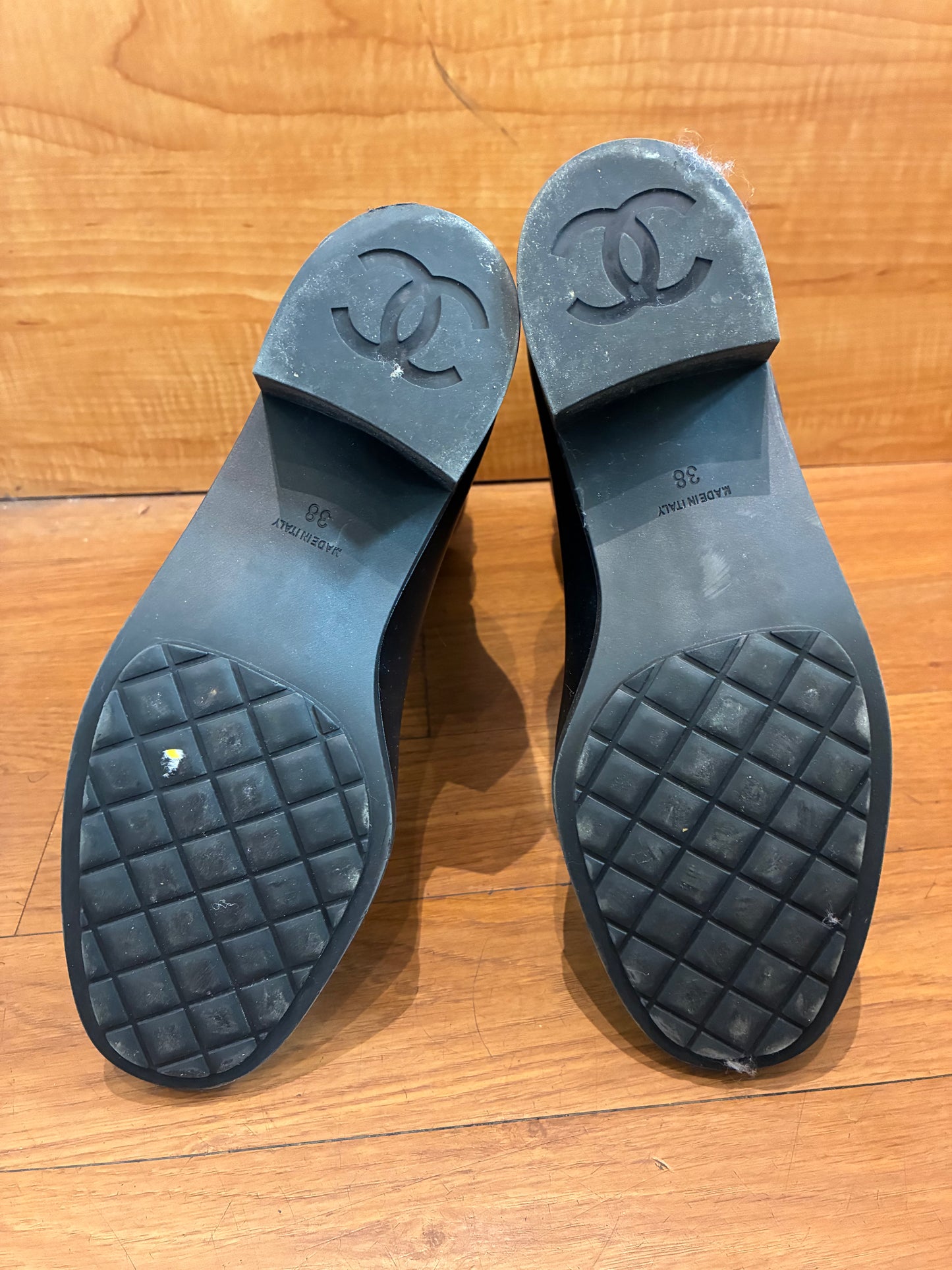 Chanel 2018 interlocking CC Logo Rain Boots