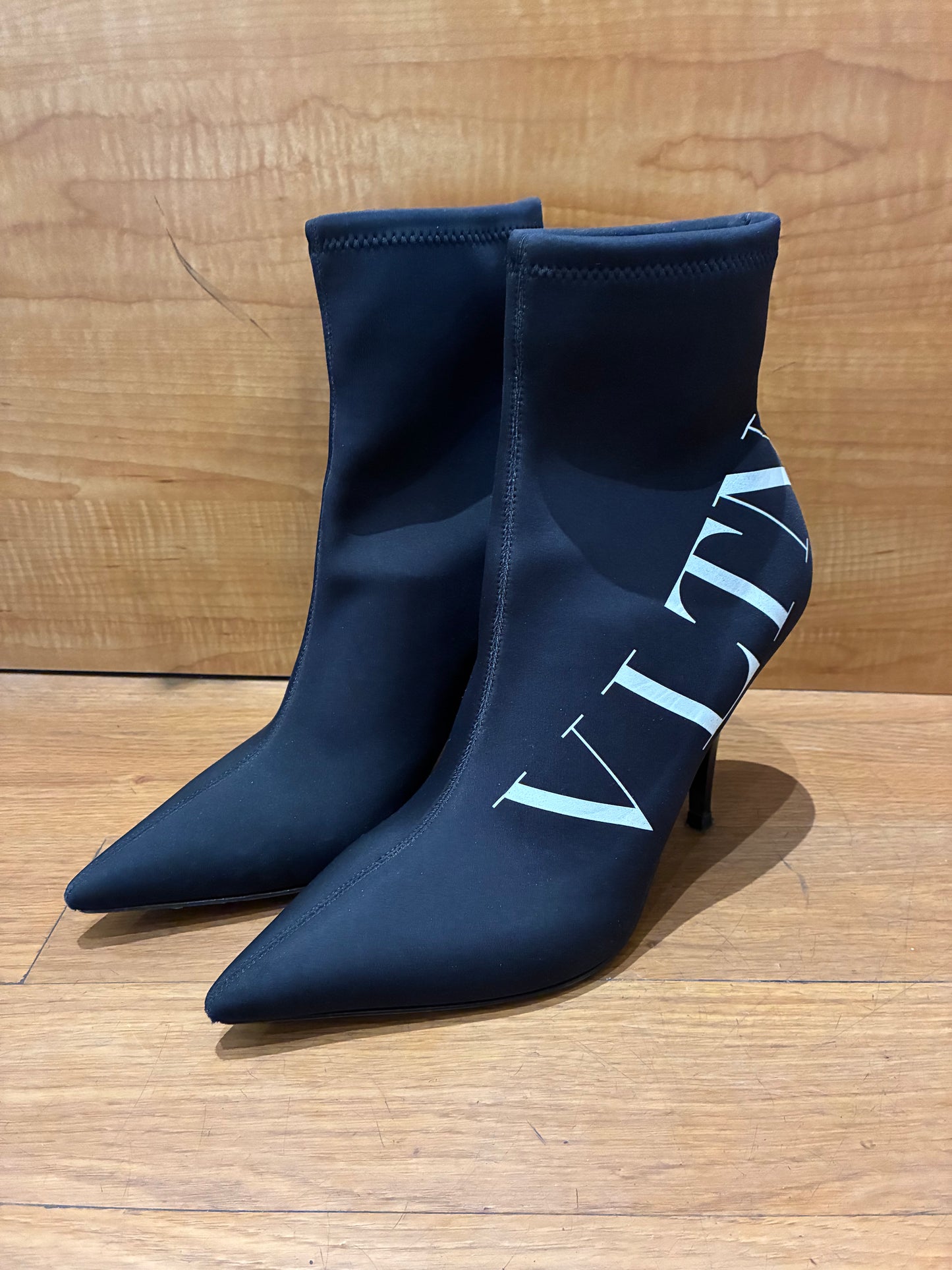 Valentino Neoprene Graphic Print Sock Boot