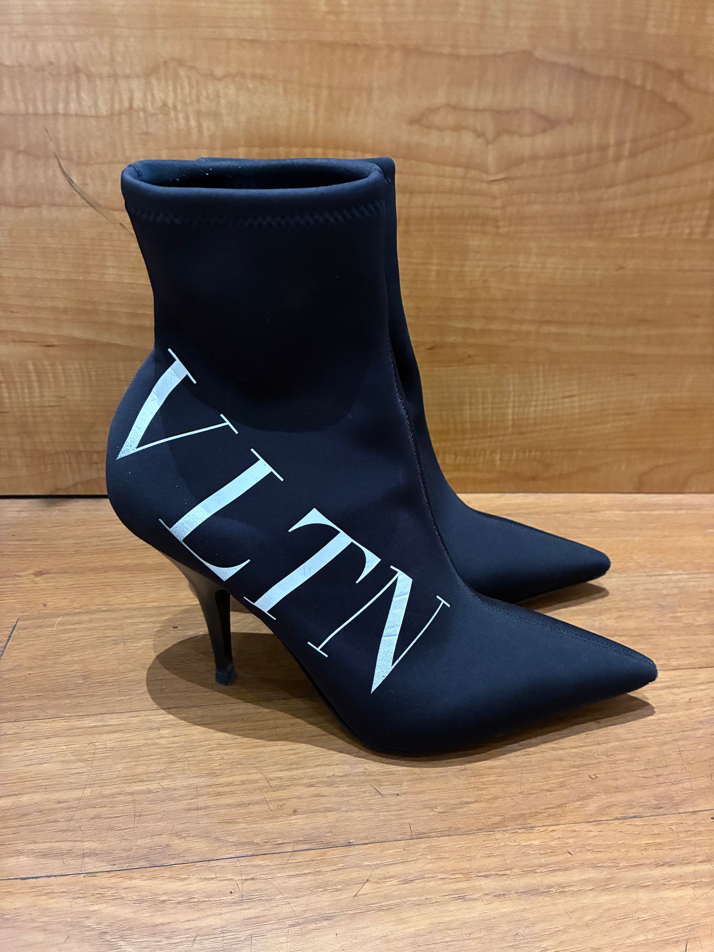 Valentino Neoprene Graphic Print Sock Boot