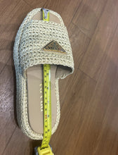 Load image into Gallery viewer, Prada Women’s Crochet Flatform Slides Size EU 35
