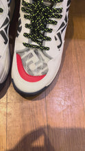 Load and play video in Gallery viewer, Fendi Zucca FF Logo Leather Chunky Sneakers Size 7.5
