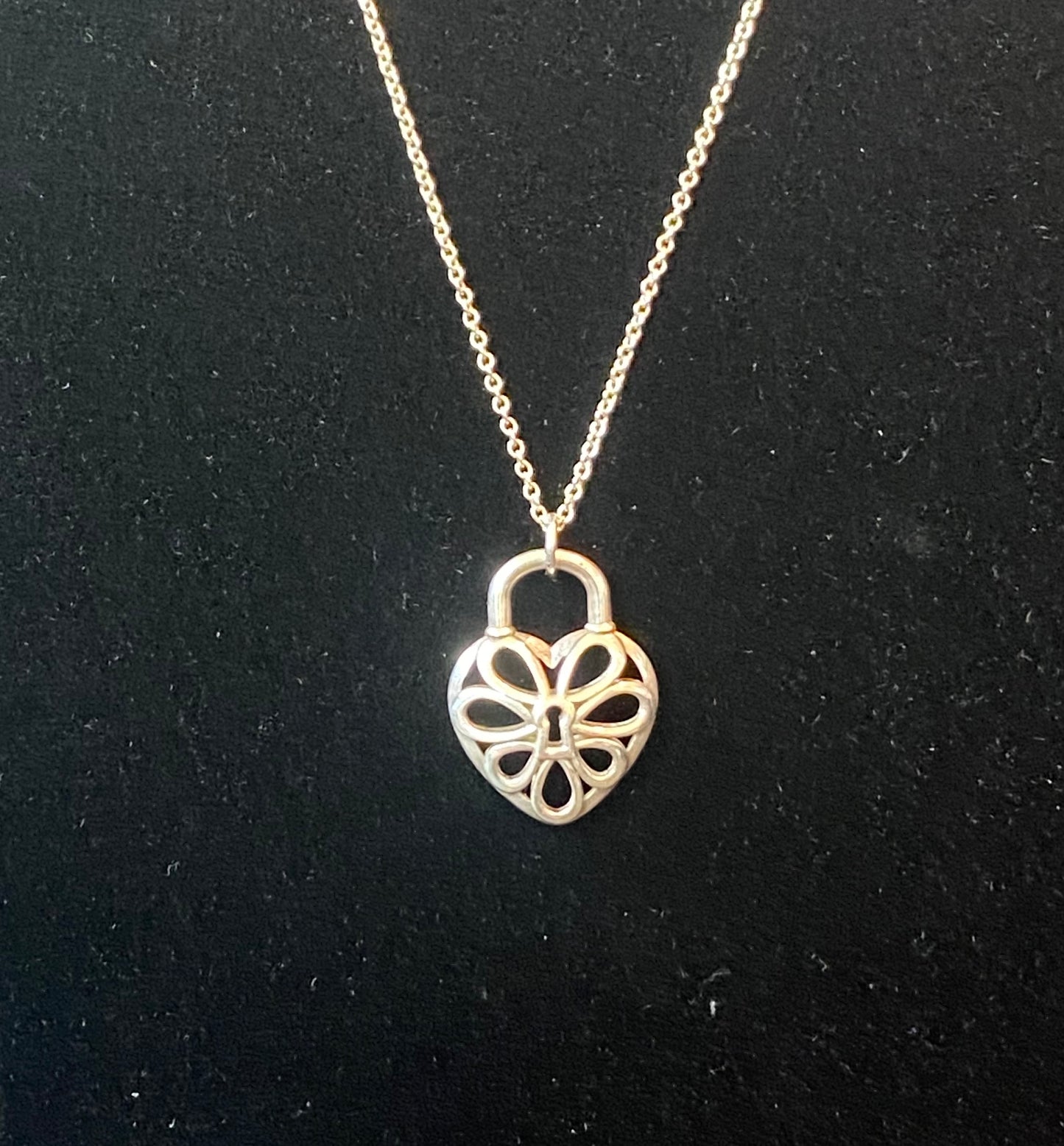 Tiffany & Co. Filigree Heart Lock Pendant