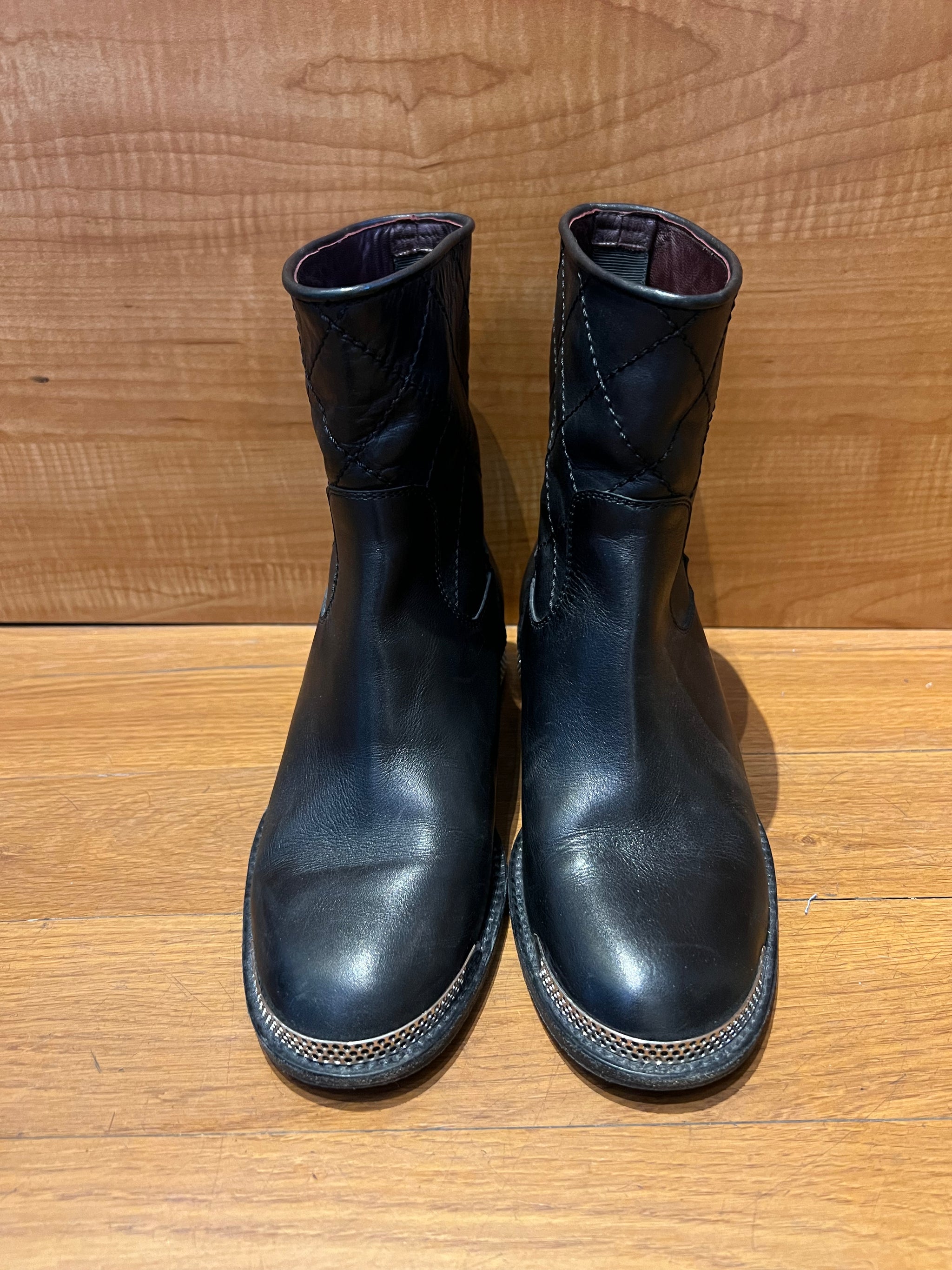 Chanel silver boots sales